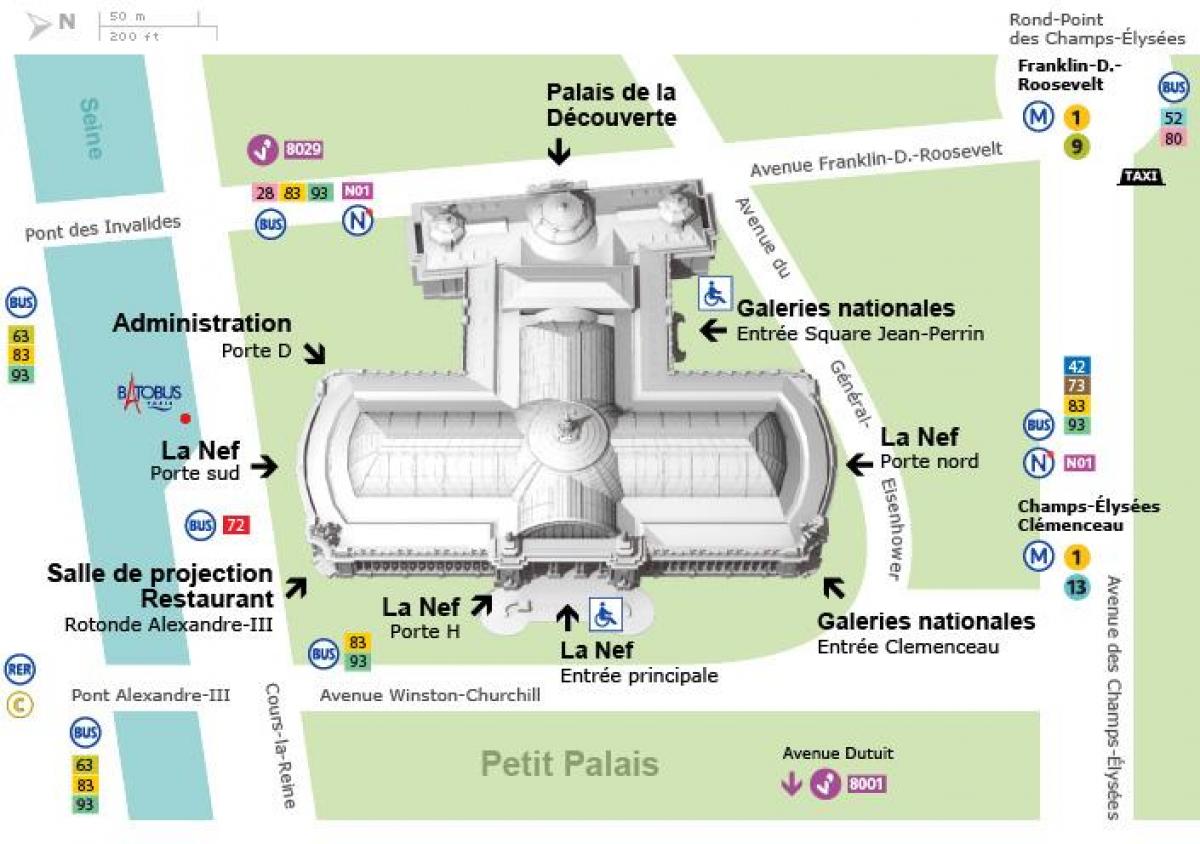 Kaart Grand Palais