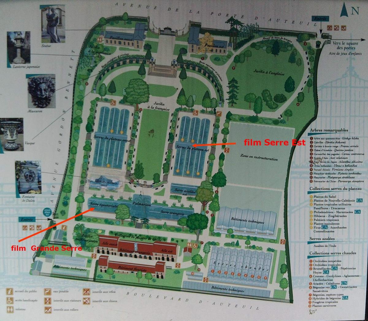 Kaart Jardin des Serres d'Auteuil
