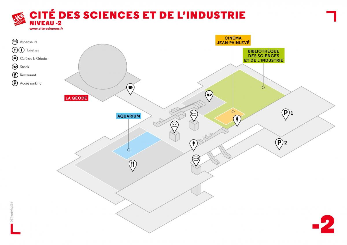 Kaart Cité des Sciences et de l ' Industrie Tasandil -2