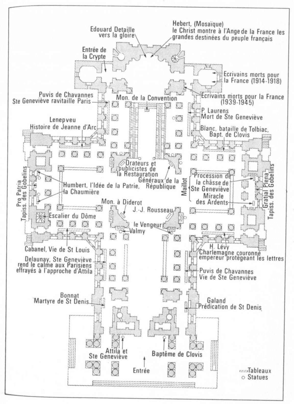 Kaart Pariisi Panthéon