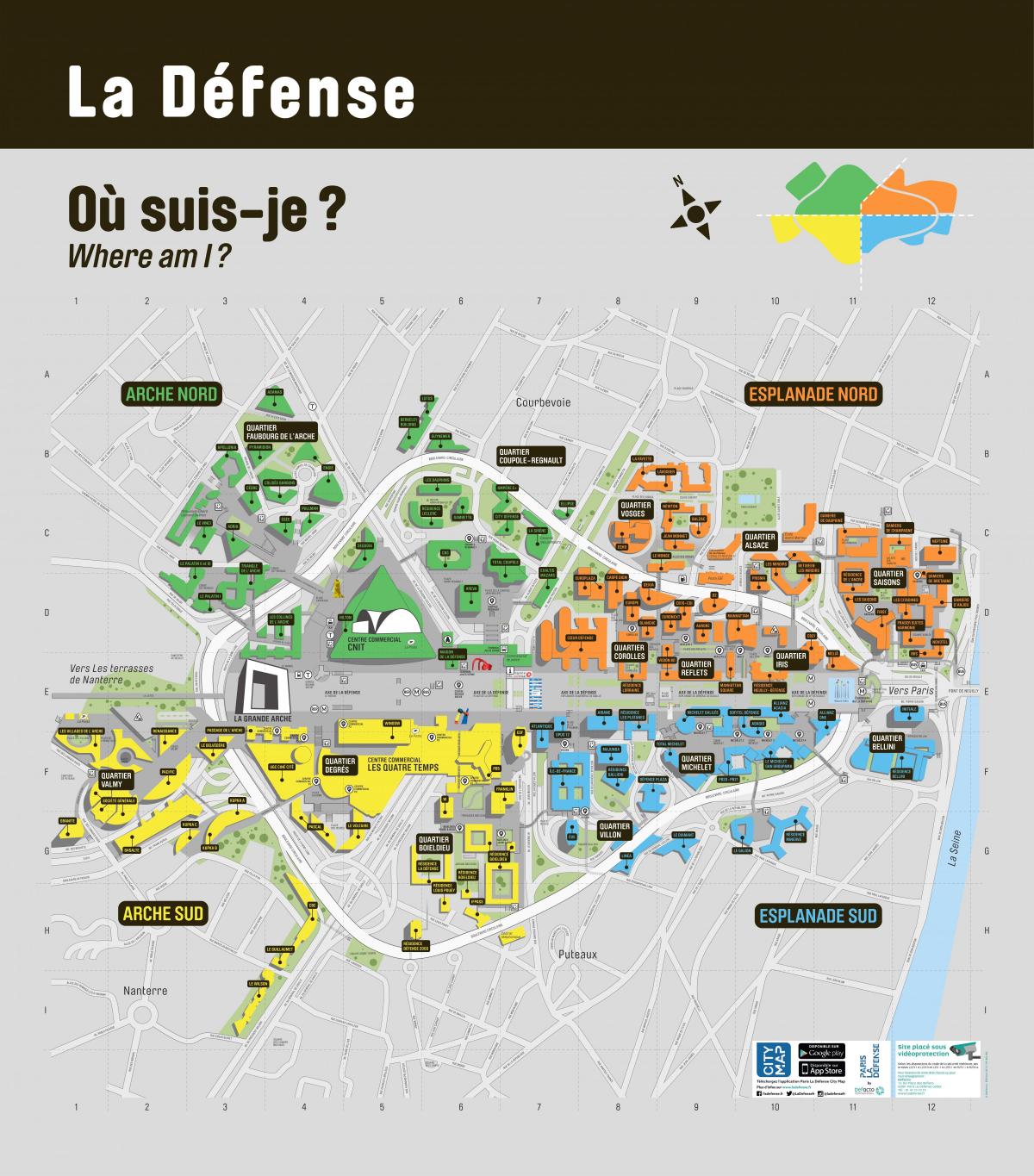 Kaart La Défense