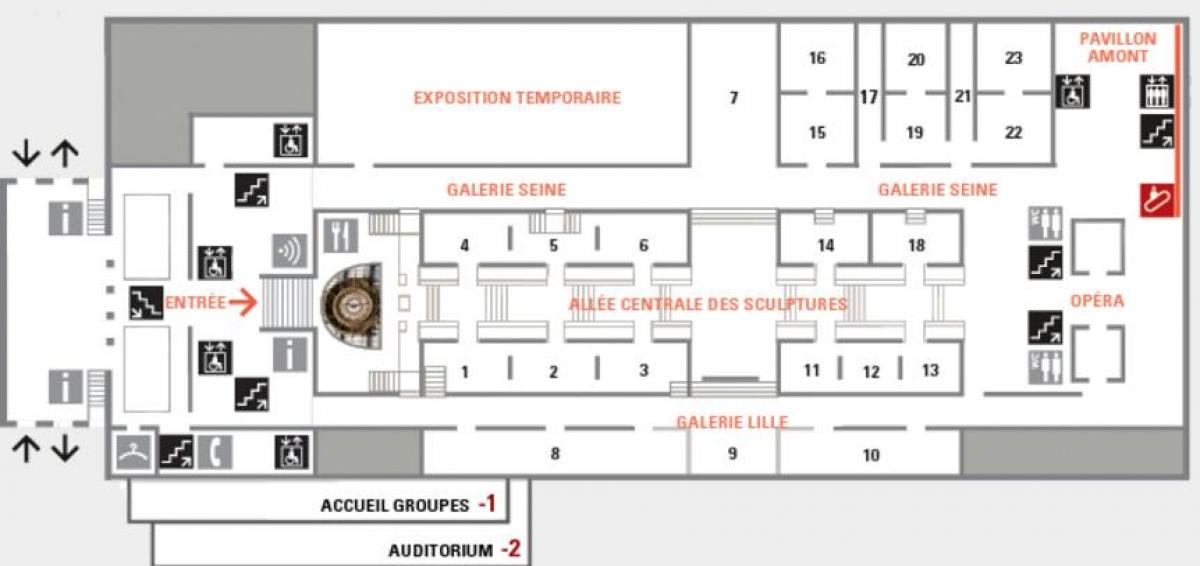 Kaart Musée d ' Orsay