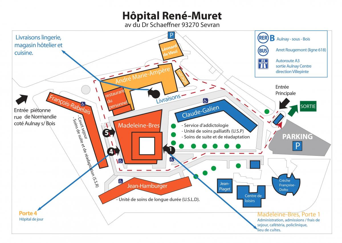 Kaart René-Muret haigla