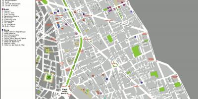 Kaart 11. arrondissement Pariisi