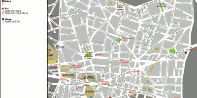 Kaart 9. arrondissement Pariisi