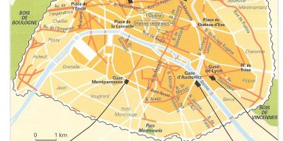 Kaart Paris Haussmann