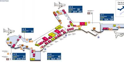 Kaart Lääne-Orly lennujaam