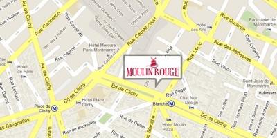 Kaart Moulin rouge
