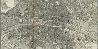 Kaart Pariisi 1800