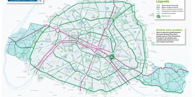 Kaart Pariisi bike