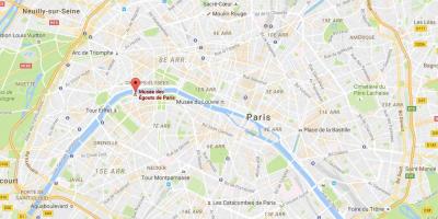 Kaart Pariisi kanalisatsiooni
