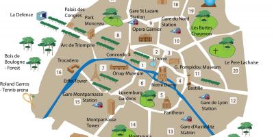 Kaart Pariisi muuseumid