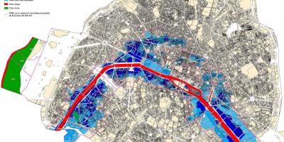 Kaart Pariisi üleujutuste