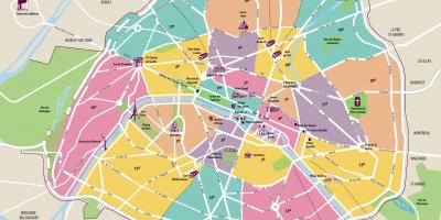 Kaart Paris vaatamisväärsused