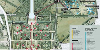 Kaart Palee Versailles