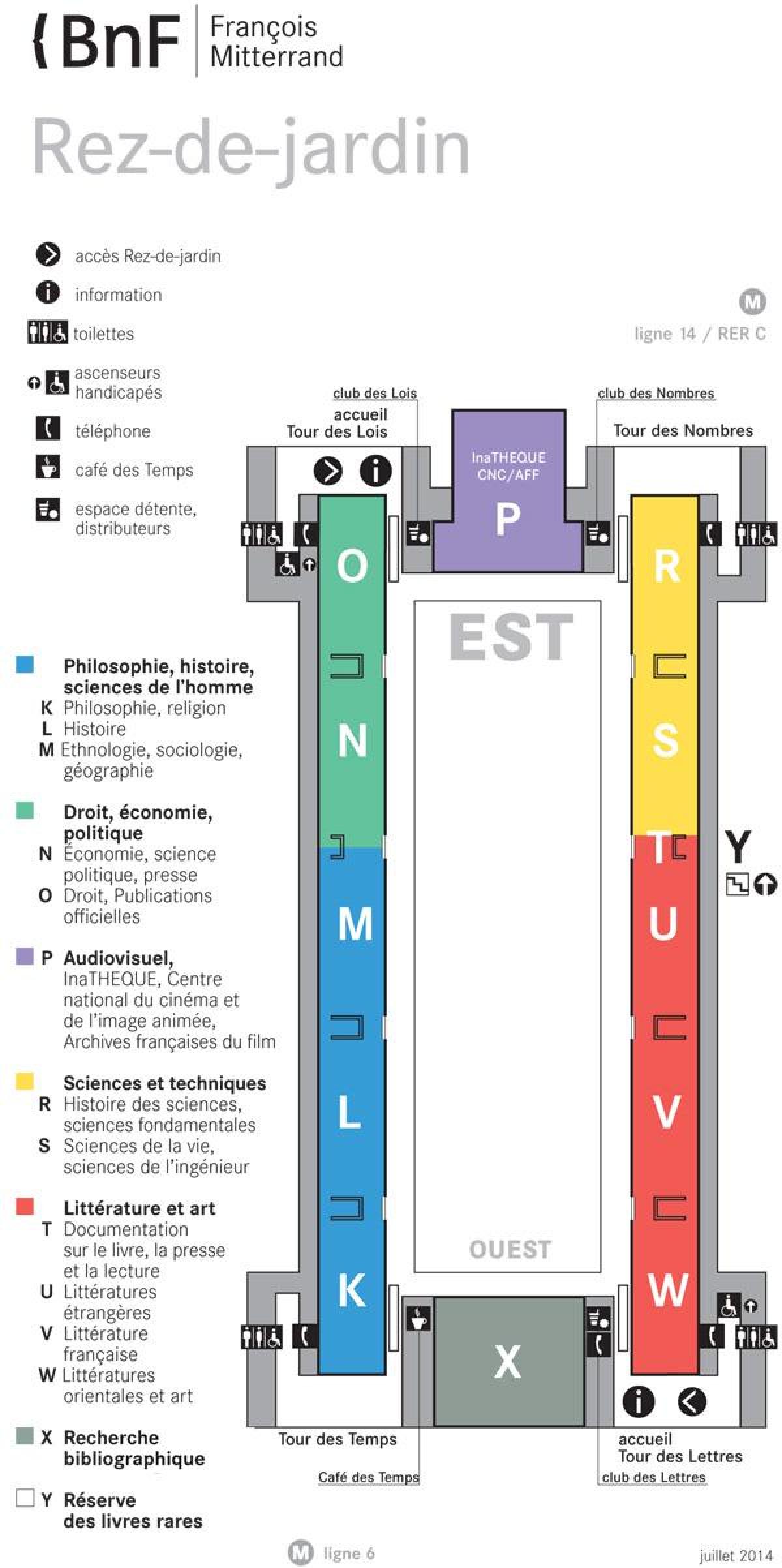 Kaart Bibliothèque nationale de France